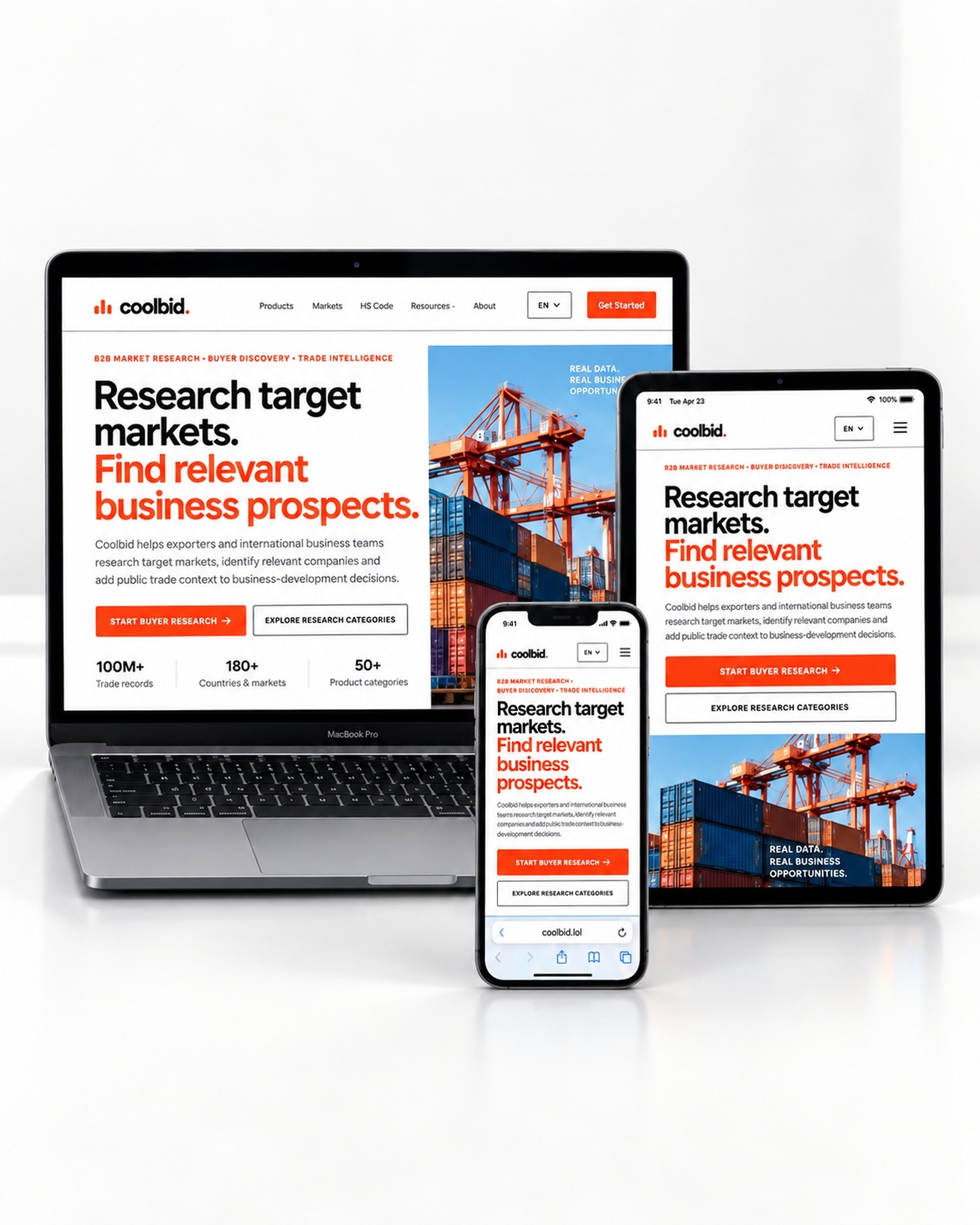 Coolbid — AI Trade Intelligence — Tech AI / Import–Export Data Intelligence case study by 126 LABS