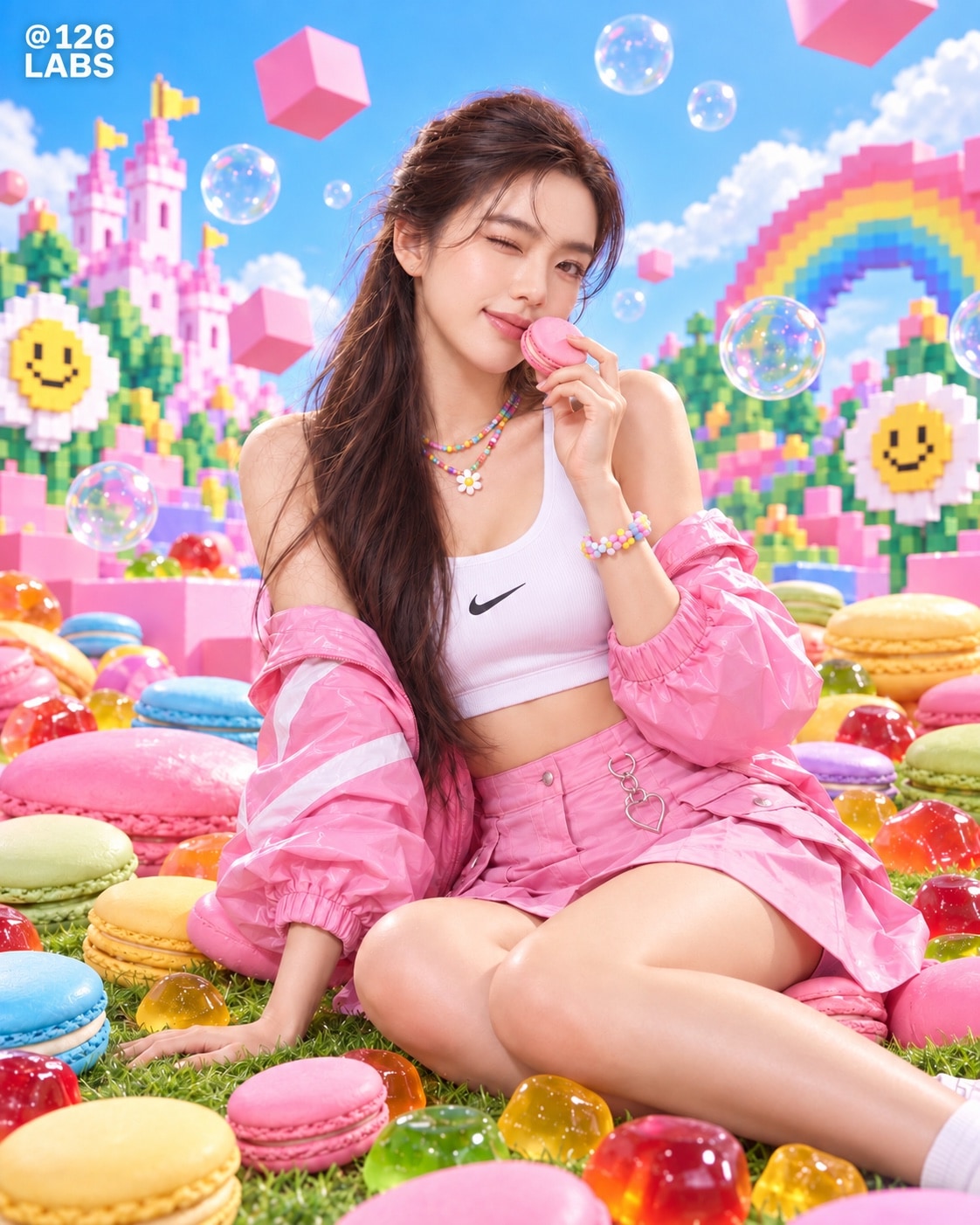 Nike Pixel World — AI Campaign Concept — AI Campaign / Fashion Concept Art case study by 126 LABS