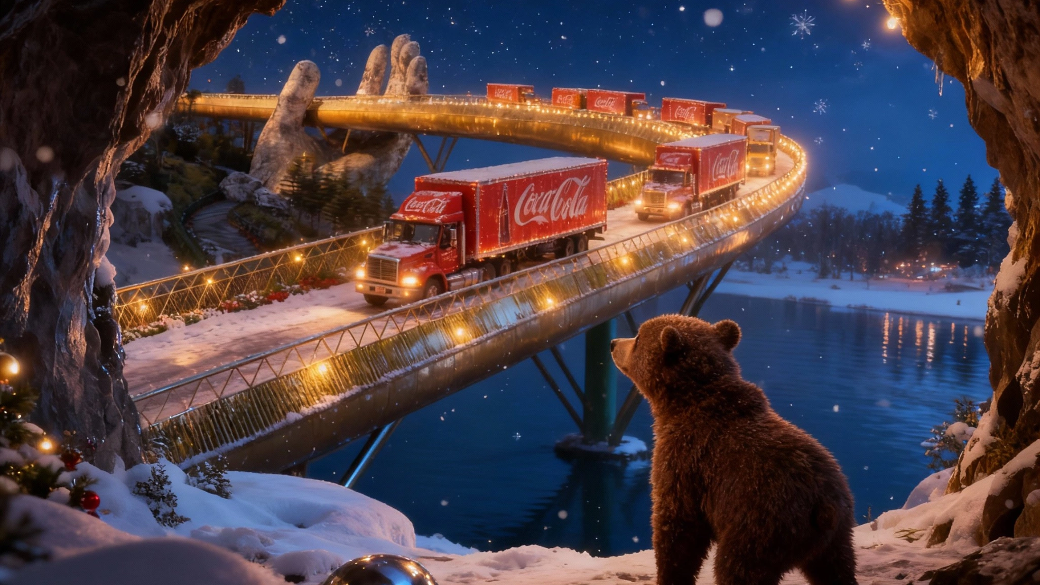 Coca-Cola — Christmas in a Snowy Vietnam — Vietnam lakeside convoy